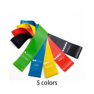 Resistance Loop Bands Set, 5 Pcs, 5 Levels, TPE Exercise Bands