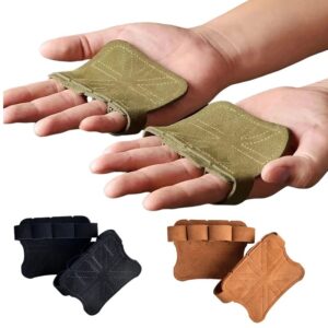 Leather Lifting Hand Grips, Pair, for Pull-Ups and Weightlifting