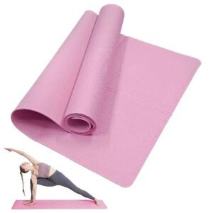 Foldable EVA Travel Yoga Mat, 173 x 61 cm, 3/4/6 mm, Pink