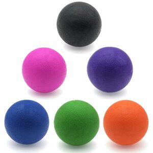 TPE Massage Ball Set, 2 Pcs, Textured Grip, Random Colors
