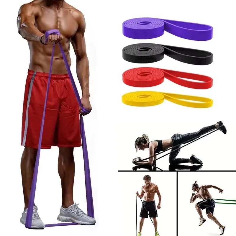 Pull-Up Assist Resistance Bands Set, 4 Levels, 208 cm Latex Loop Bands - Image 4