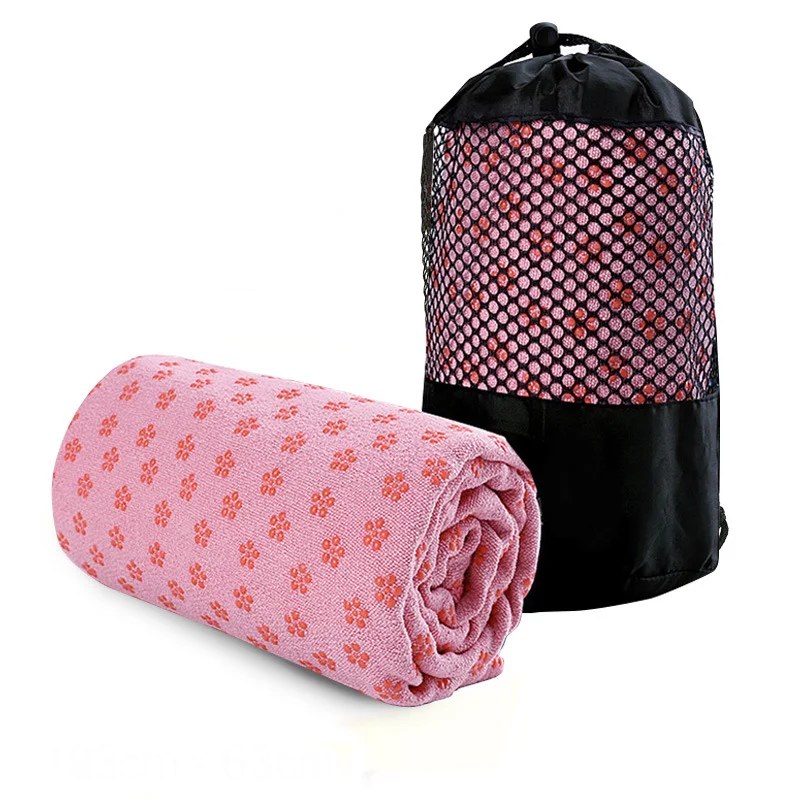 Non-Slip Microfiber Yoga Mat Towel with Grip Dots, 183 x 63 cm - Image 3