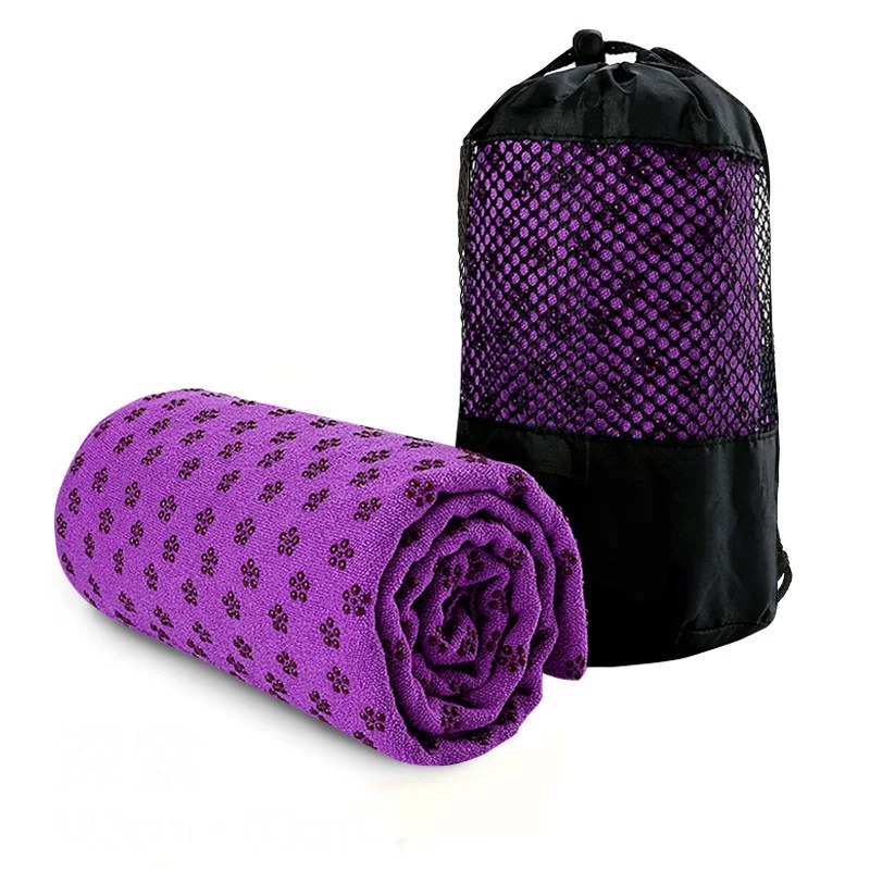 Non-Slip Microfiber Yoga Mat Towel with Grip Dots, 183 x 63 cm - Image 4