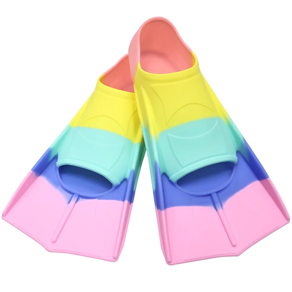 Short Silicone Swim Training Fins, Adult Sizes S to XL - Image 10