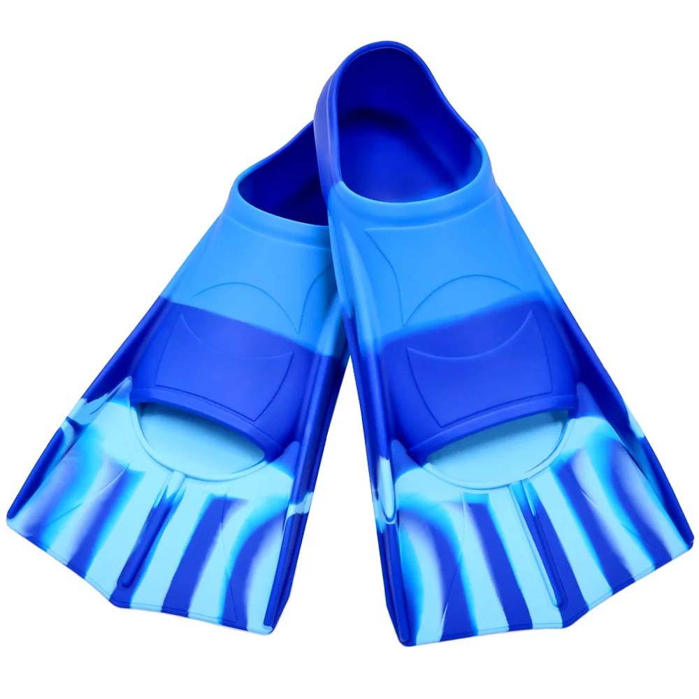 Short Silicone Swim Training Fins, Adult Sizes S to XL - Image 11