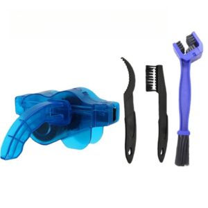 Bike Chain Cleaning Brush Kit, 4-Piece Set for Chain and Gears