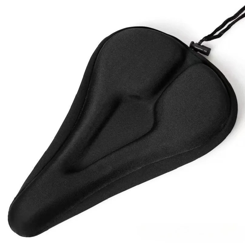 Gel Bike Saddle Cover with Drawstring, Extra Cushioning - Image 2